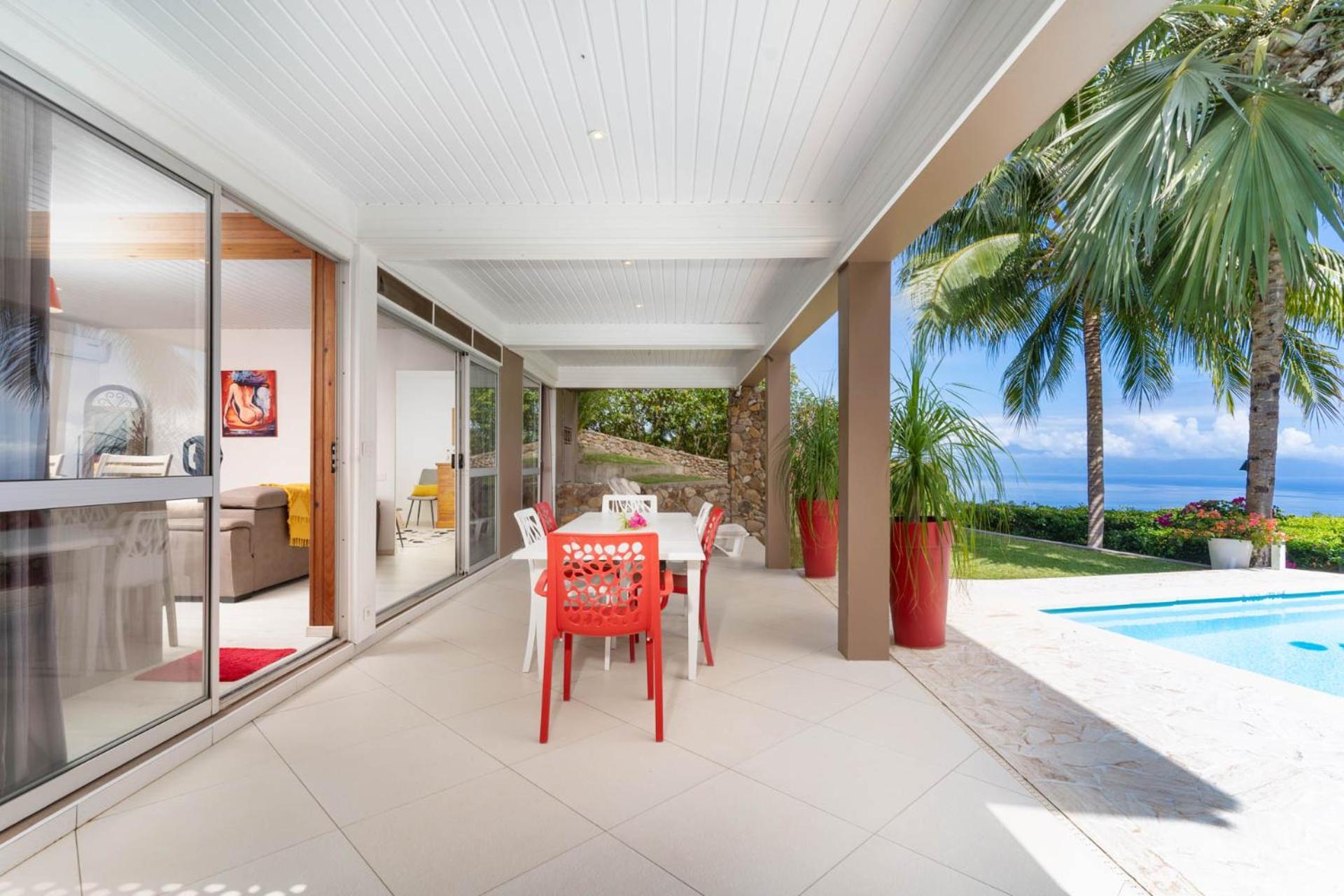 Villa Lodge - Bas De Villa Avec Piscine Et Vue Ocean Et Moorea Punaauia  Exterior photo
